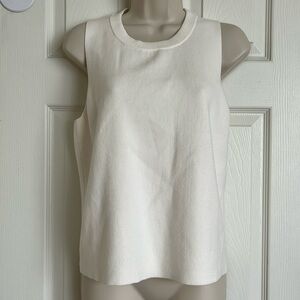 Banana Republic Factory Medium Off White Open Back Sweater Tank